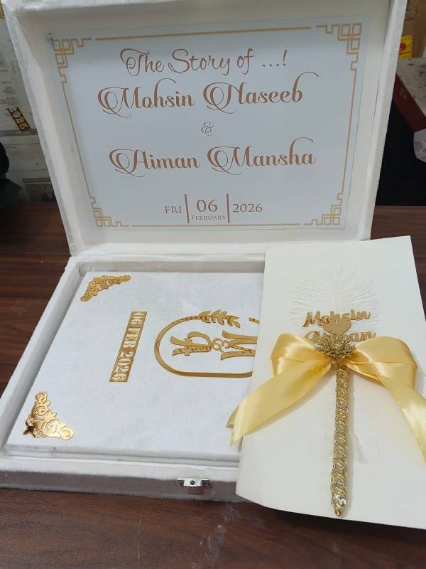 Velvet Nikkah Booklet Set